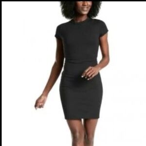 ATHLETA Destina Reversible Dress Black/Grey LT